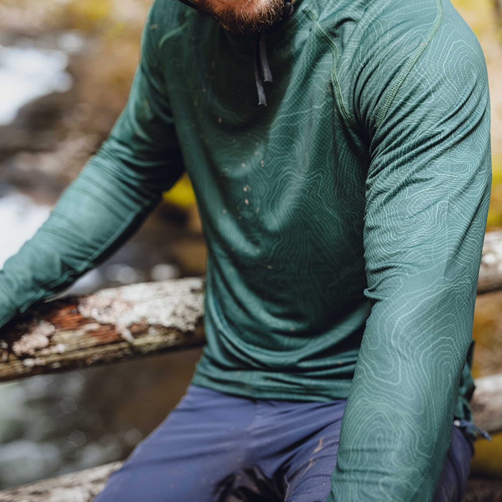 Rivelo Mens Contour Long Sleeve MTB Jersey (Woodland)