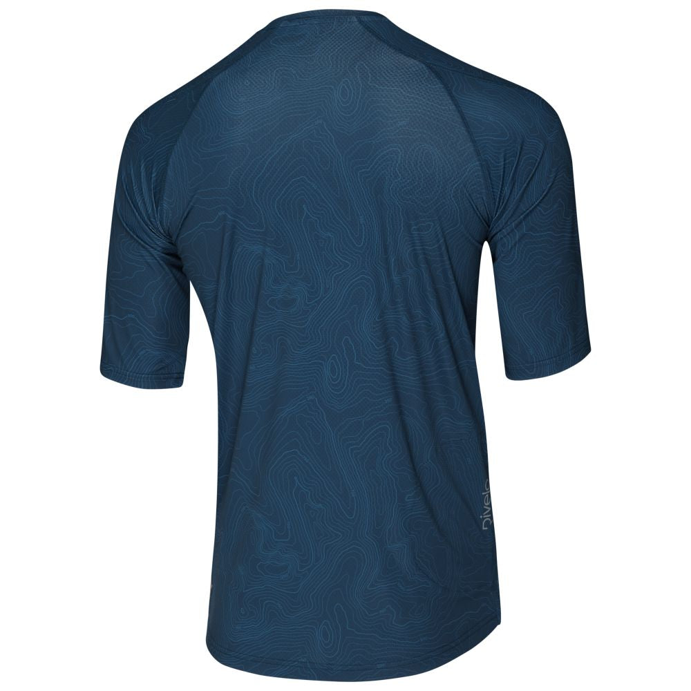 Rivelo Mens Contour MTB Jersey (Marine) (studio)