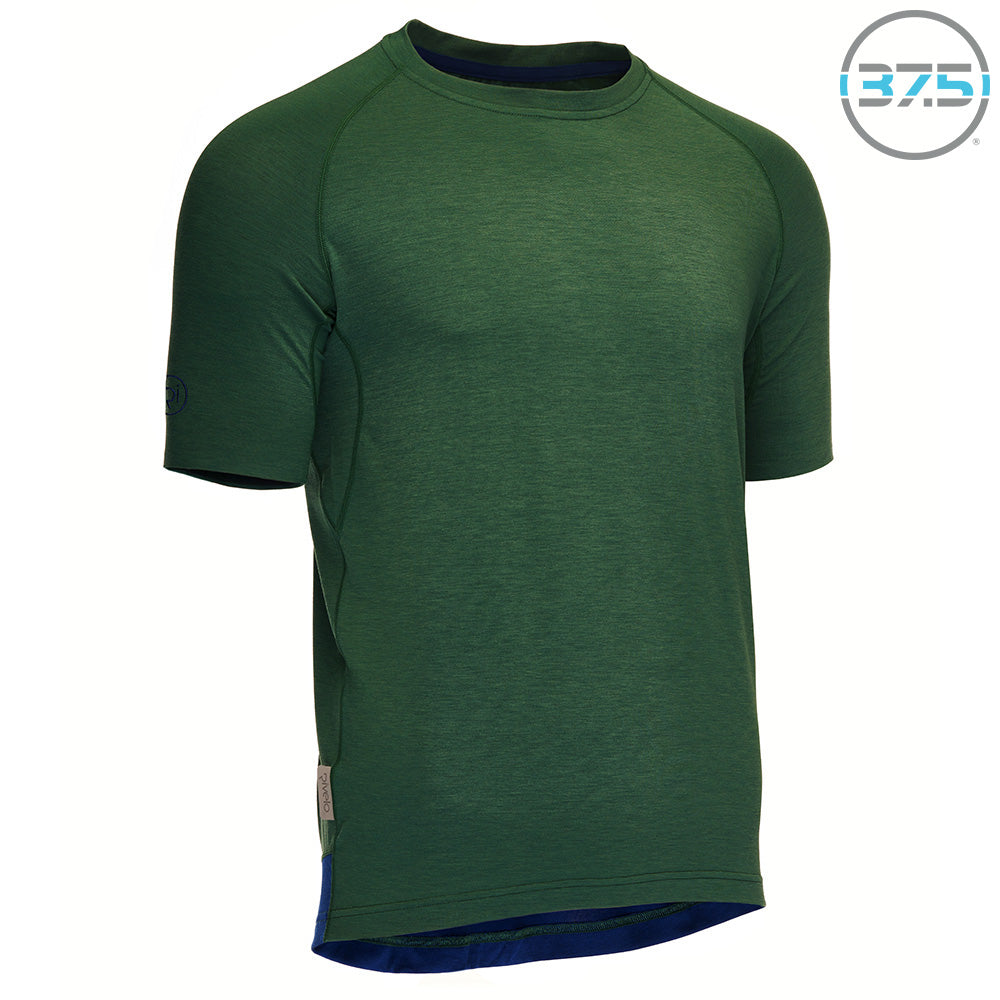 Rivelo Mens Cresswell Merino Blend Tee (Racing Green) (studio)
