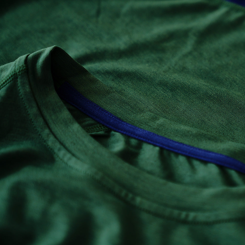 Rivelo Mens Cresswell Merino Blend Tee (Racing Green)