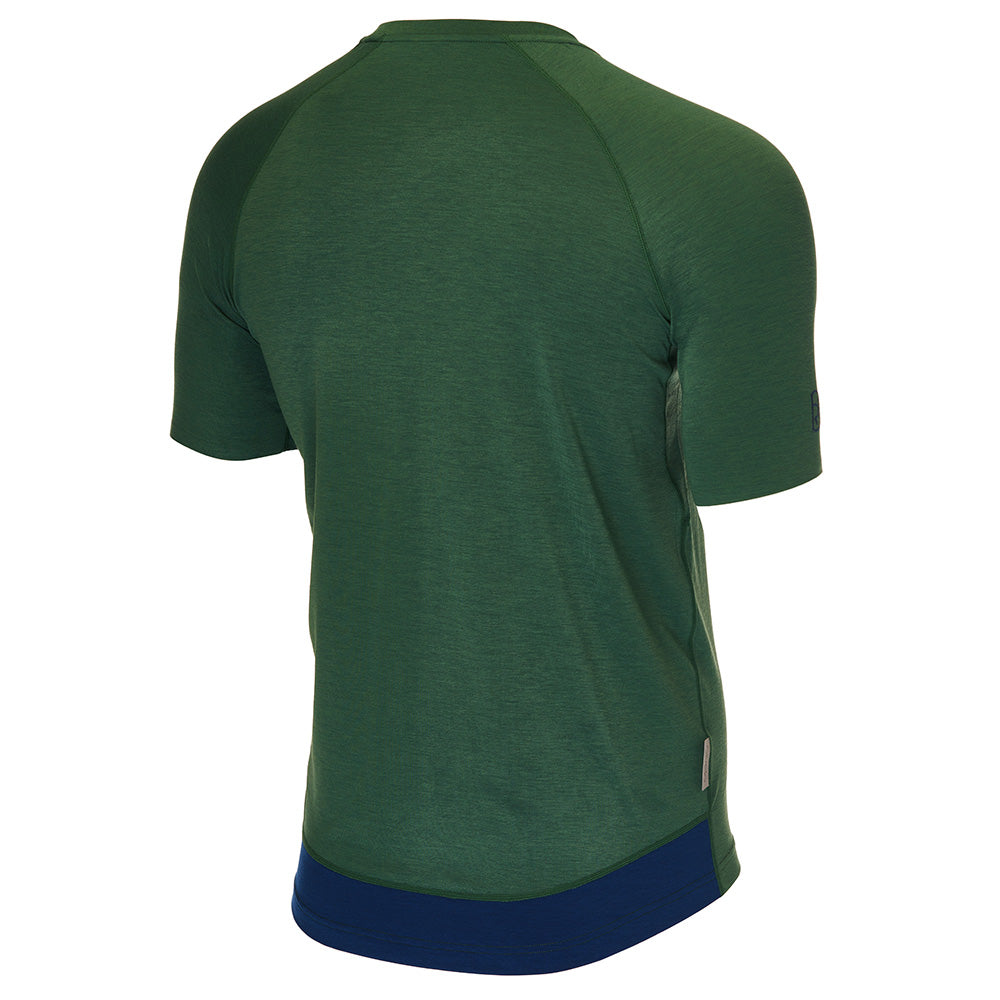 Rivelo Mens Cresswell Merino Blend Tee (Racing Green) (studio)