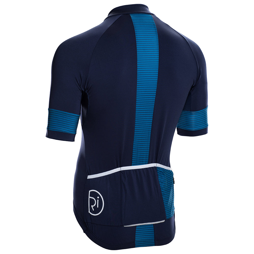 Rivelo Mens Crocknorth Jersey (Navy/Teal) (studio)