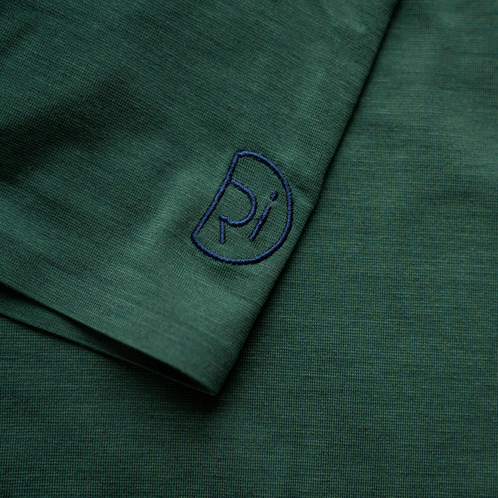 Rivelo Mens Easton Merino Blend Henley Jersey (Racing Green)