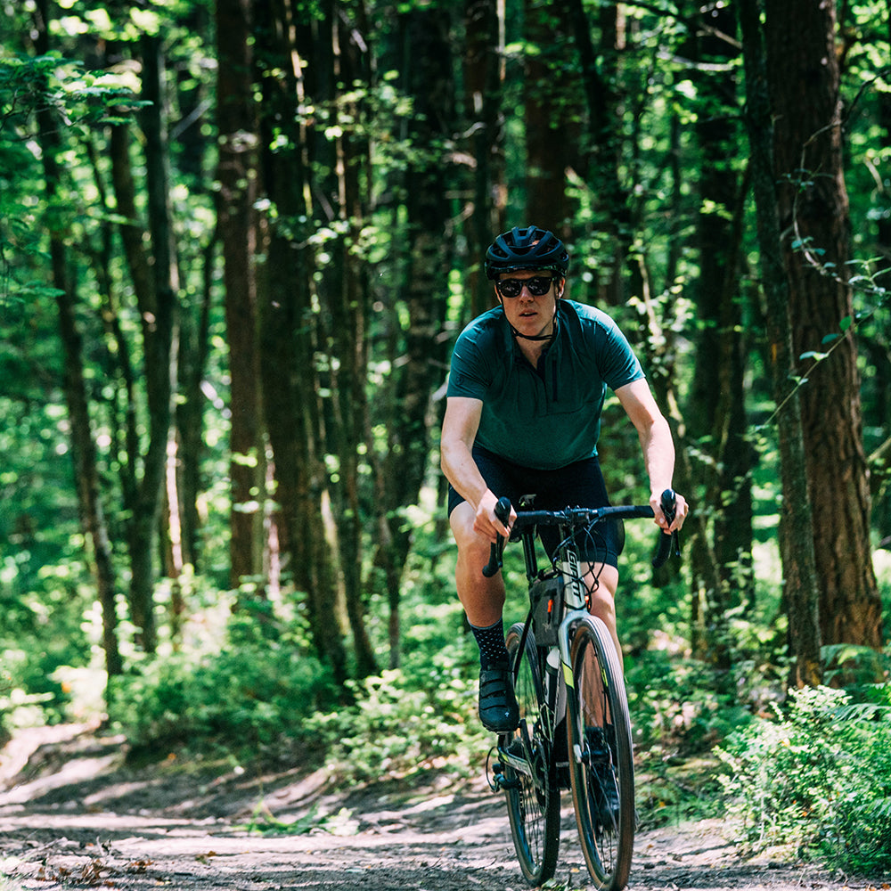 Rivelo Mens Easton Merino Blend Henley Jersey (Racing Green)
