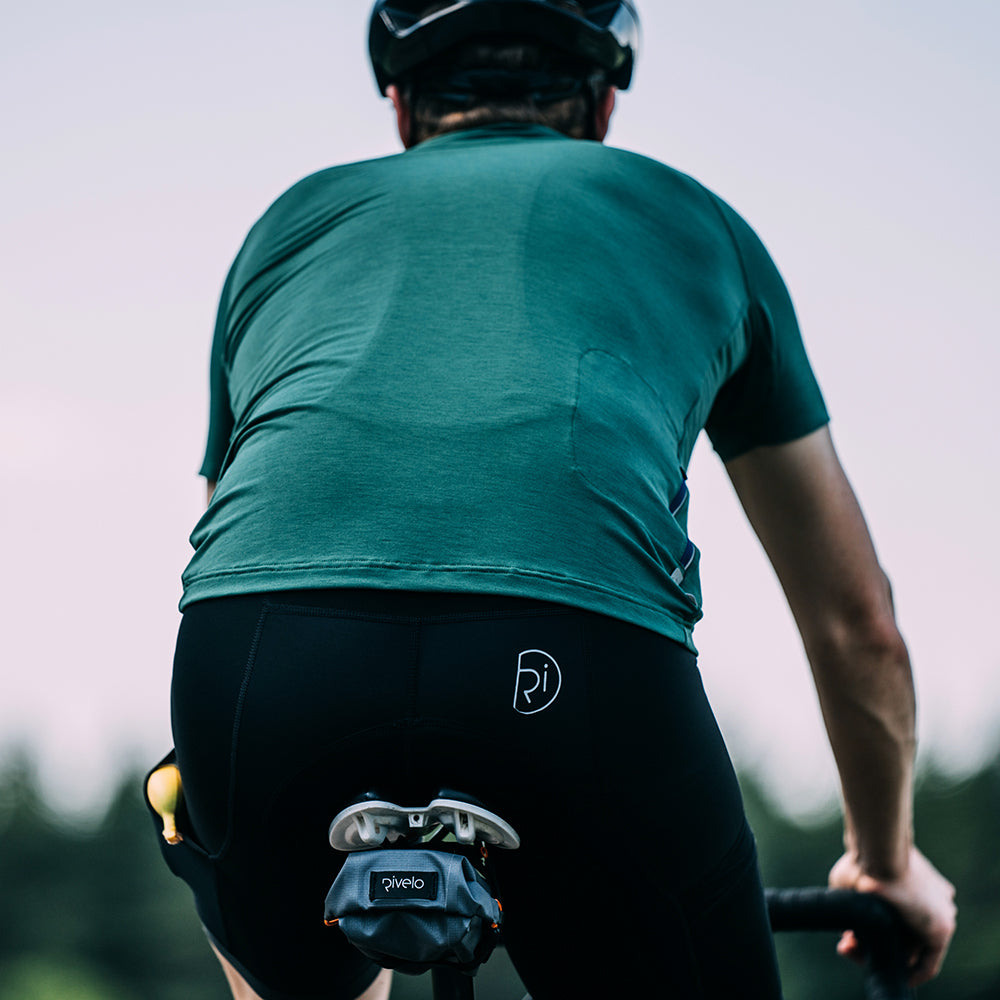 Rivelo Mens Easton Merino Blend Henley Jersey (Racing Green)