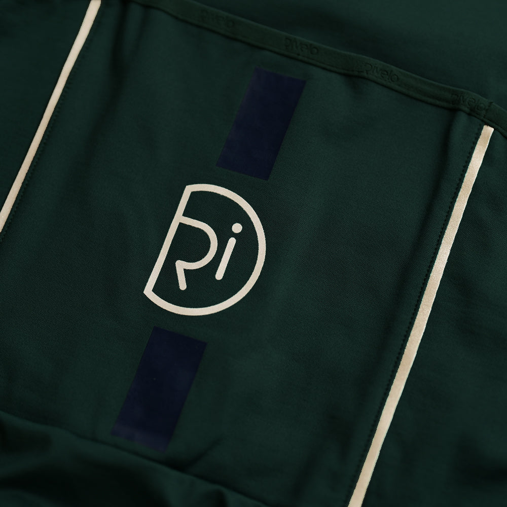 Rivelo Mens Eco Felcott Thermal Long Sleeve Jersey (Racing Green/Navy)