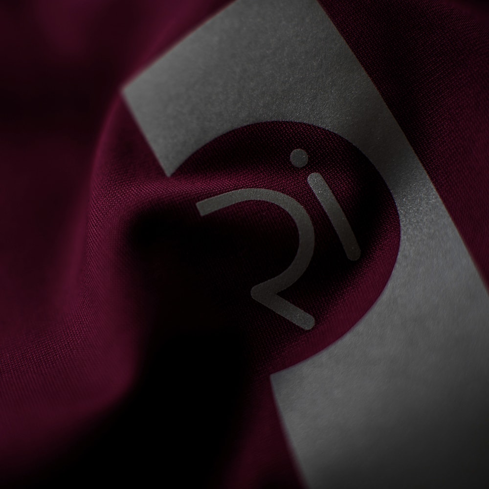 Rivelo Mens Felcott Thermal Long Sleeve Jersey (Burgundy/Navy)