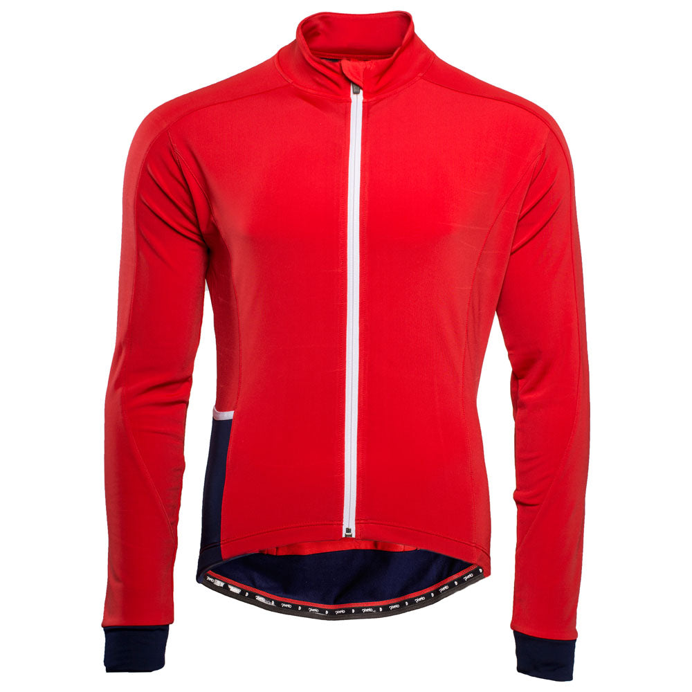 Mens Felcott Thermal Long Sleeve Jersey (Red/Navy)