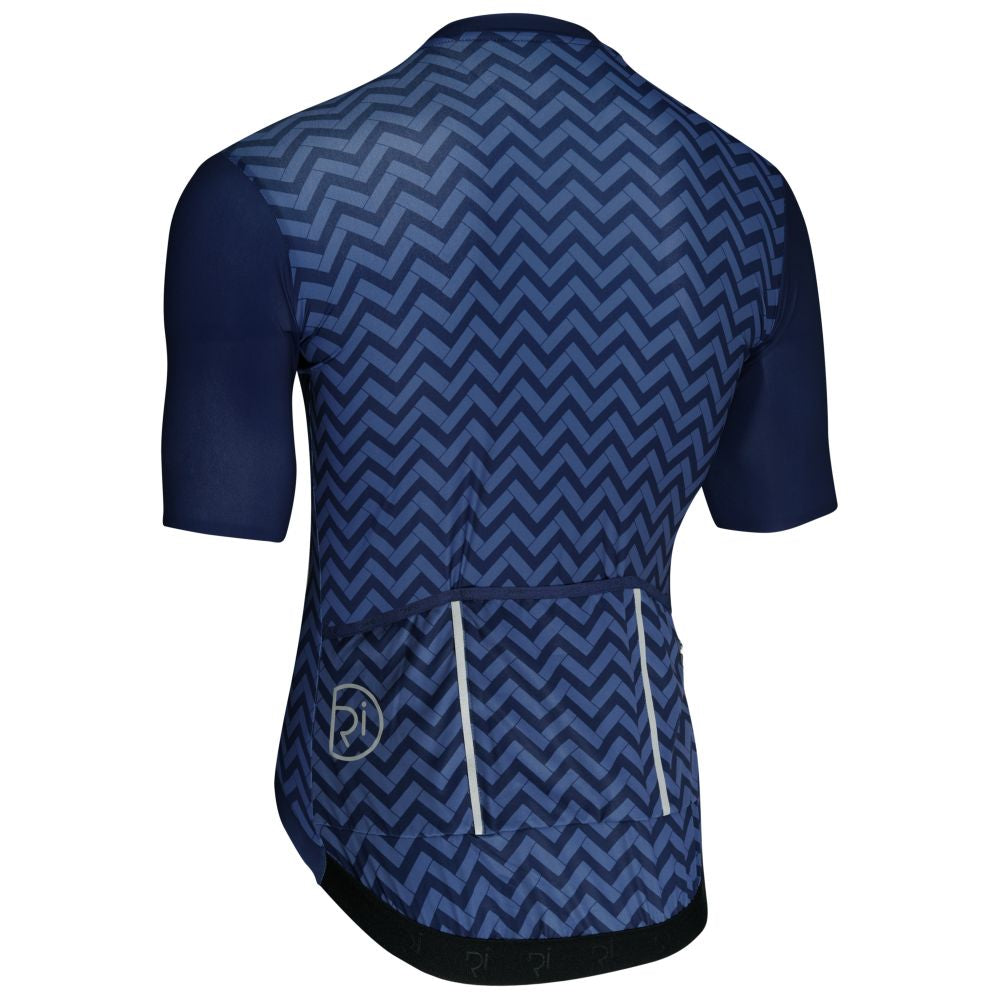Rivelo Mens Grayswood Jersey (Navy Chevron) (studio)