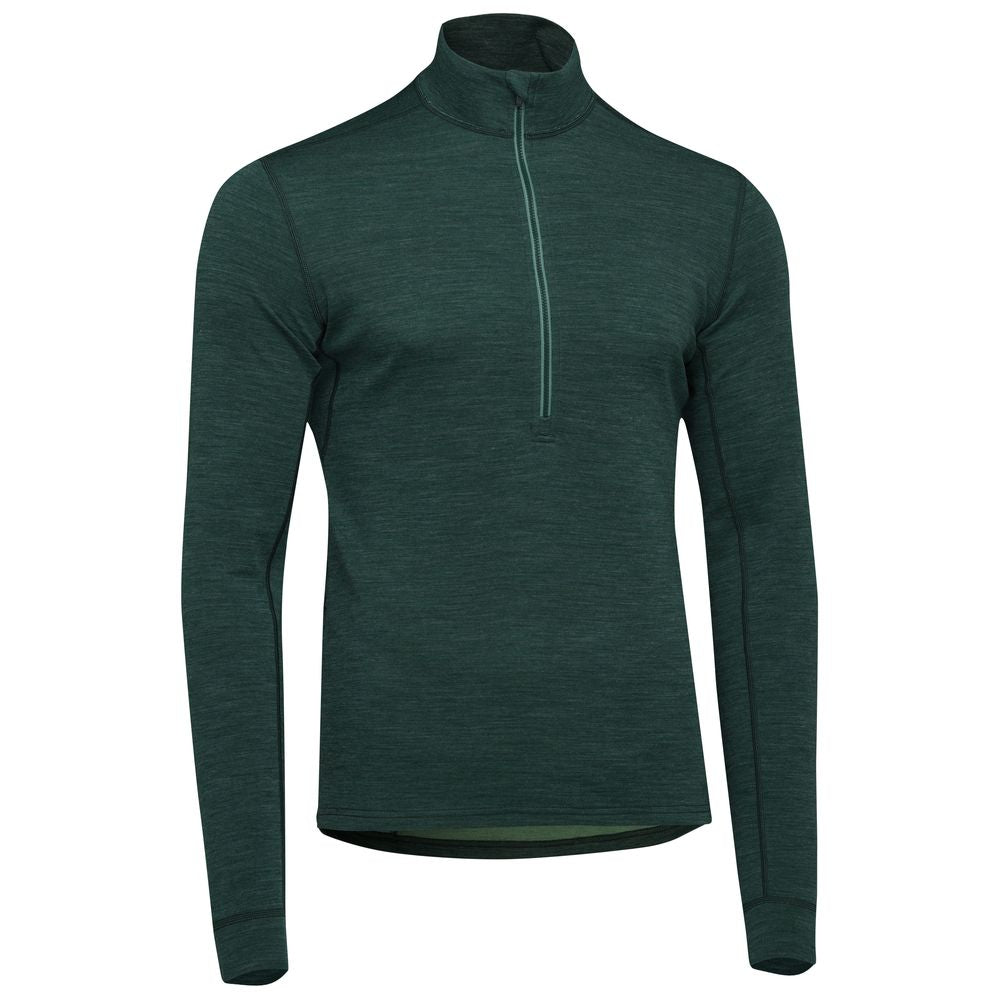 Rivelo Mens Haldon Merino Blend MTB Jersey (Dark Woodland Melange) (studio)