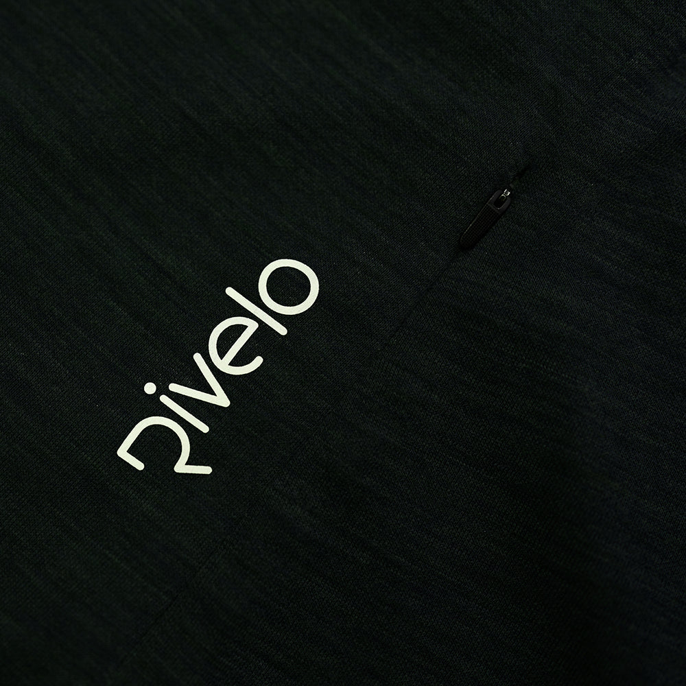 Rivelo Mens Haldon Merino Blend MTB Jersey (Dark Woodland Melange)