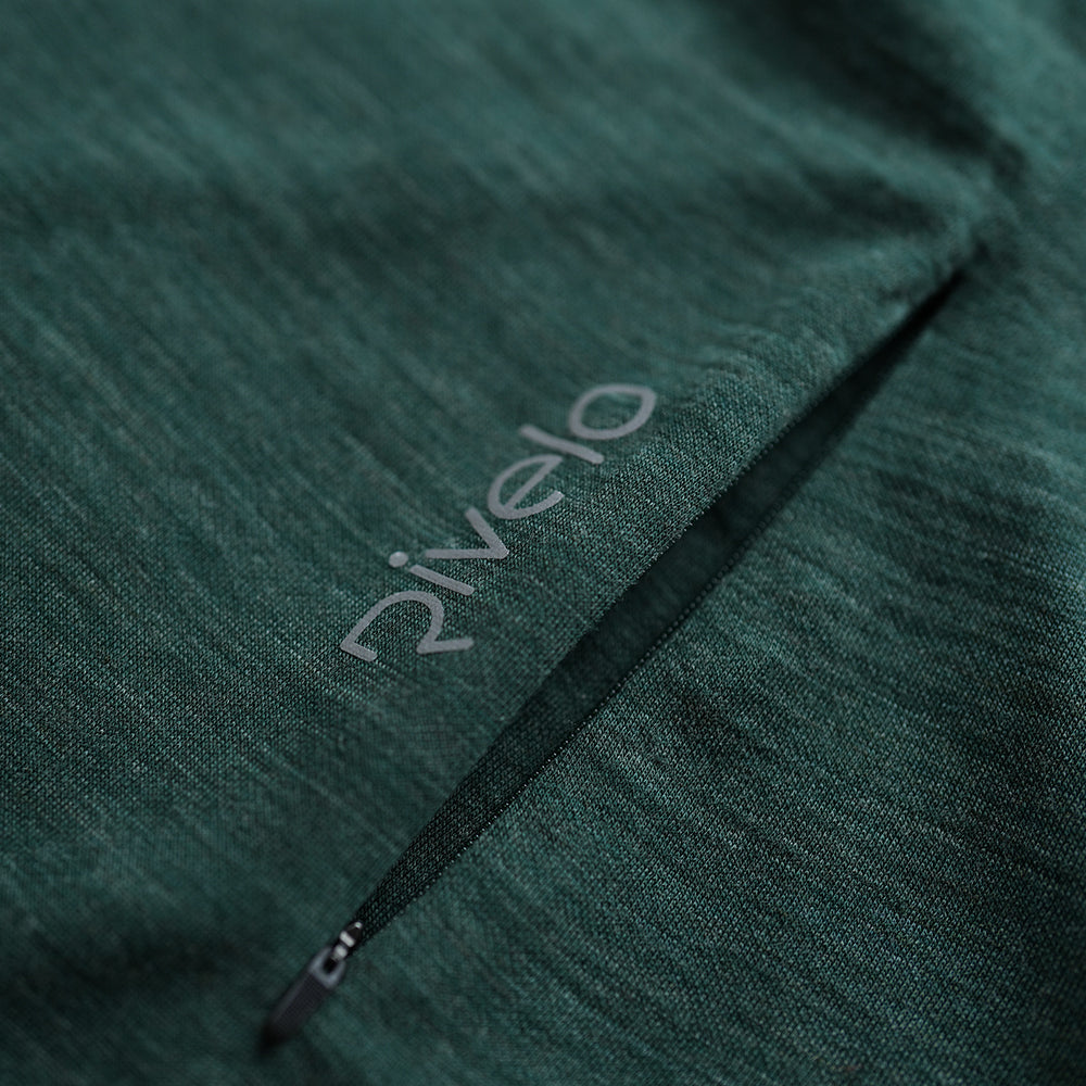 Rivelo Mens Haldon Merino Blend MTB Jersey (Dark Woodland Melange)