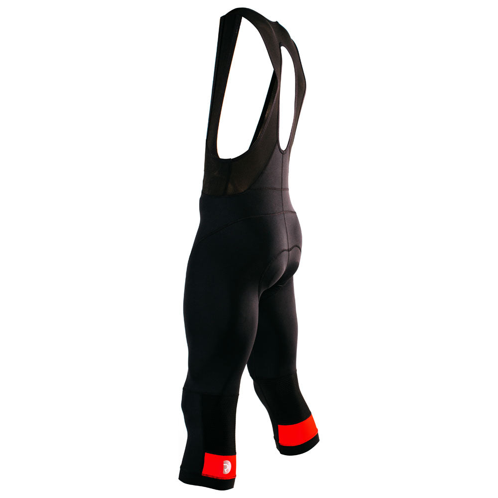 Rivelo Mens Headley 3/4 Bib Tights (Black/Red) (studio)