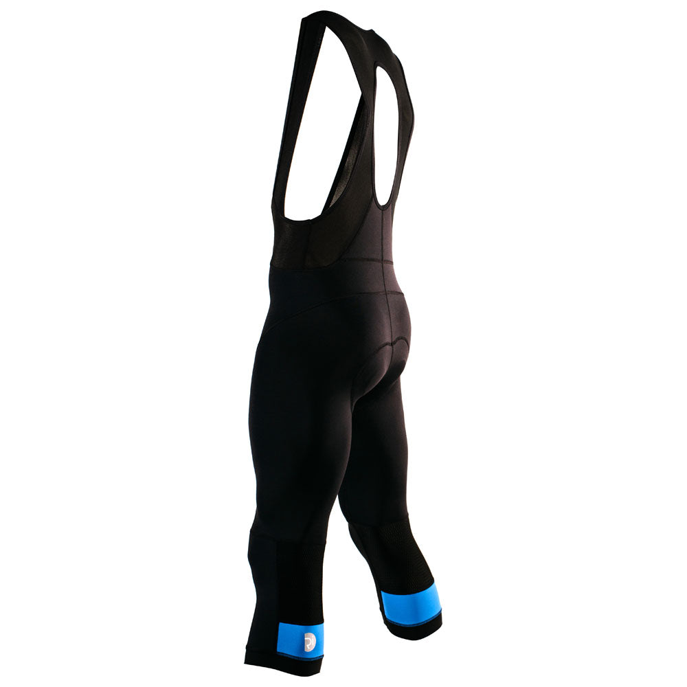 Rivelo Mens Headley 3/4 Bib Tights (Black/Teal) (studio)