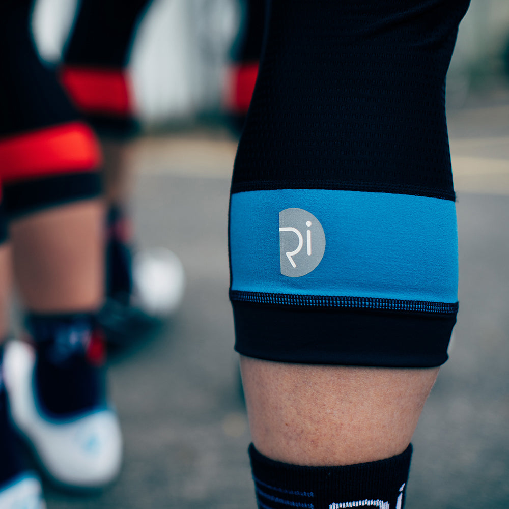 Rivelo Mens Headley 3/4 Bib Tights (Black/Teal)