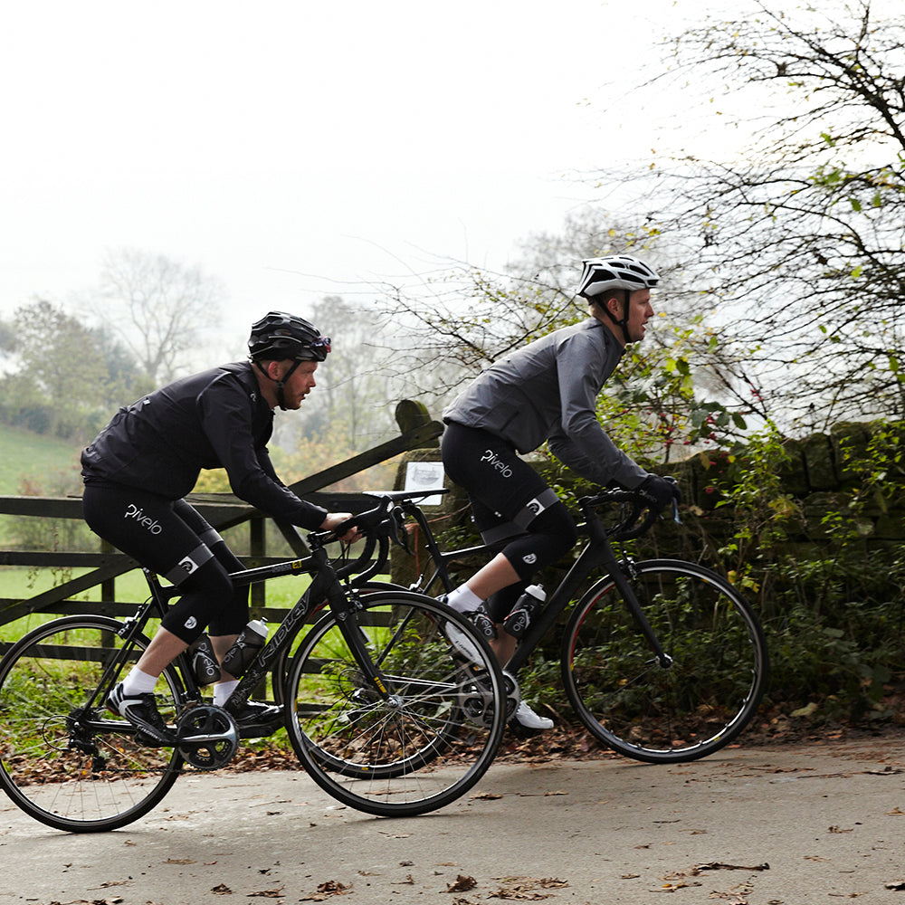 Rivelo Mens Honister Bib Shorts (Black/Charcoal)