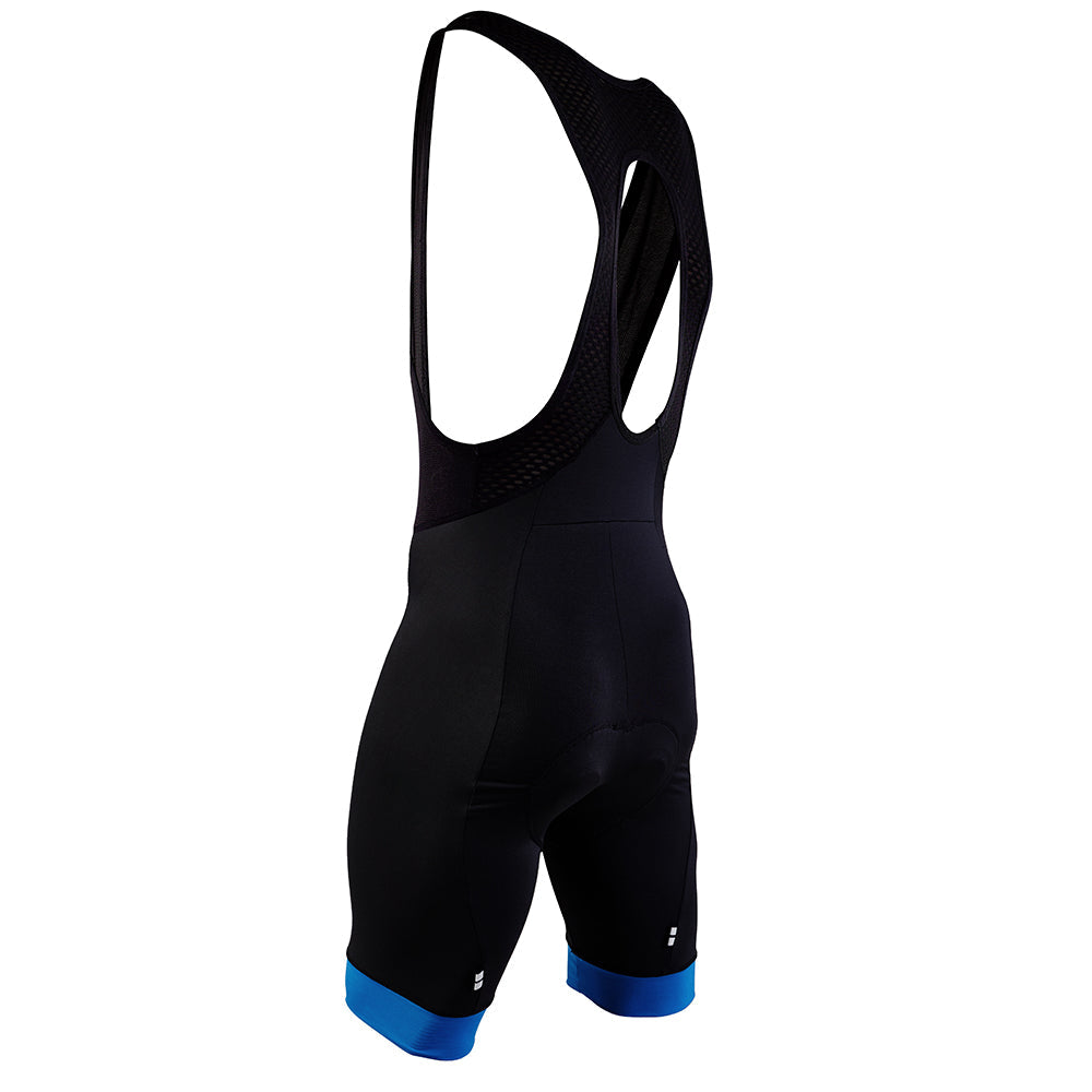 Rivelo Mens Honister Bib Shorts (Black/Teal) (studio)