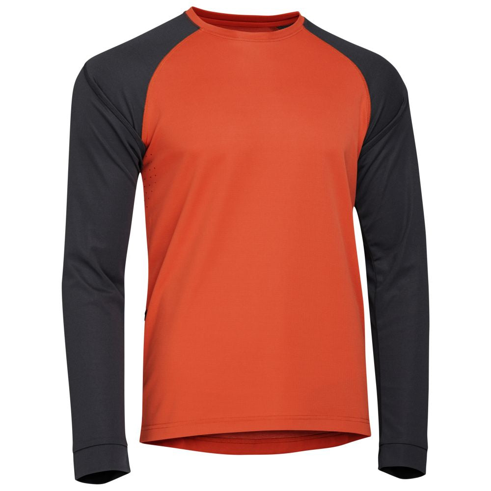 Rivelo Mens Kentmere Long Sleeve MTB Jersey (Burnt Orange/Slate) (studio)