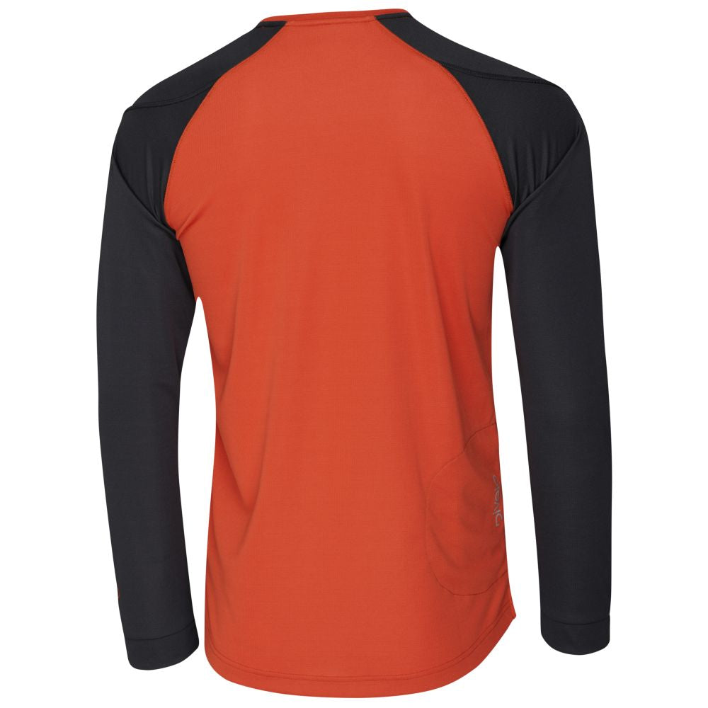 Rivelo Mens Kentmere Long Sleeve MTB Jersey (Burnt Orange/Slate) (studio)