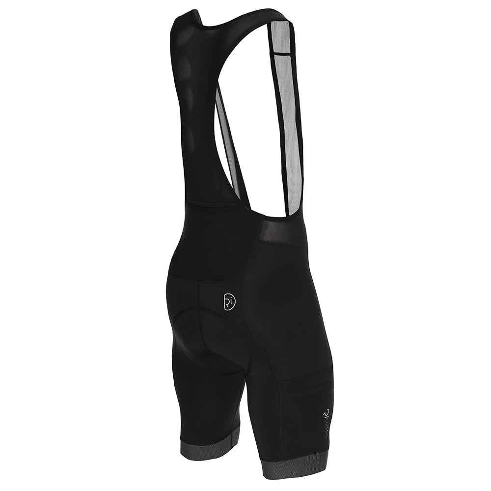 Rivelo Mens Kessock Cargo Bib Shorts (Black/Reflective) (studio)