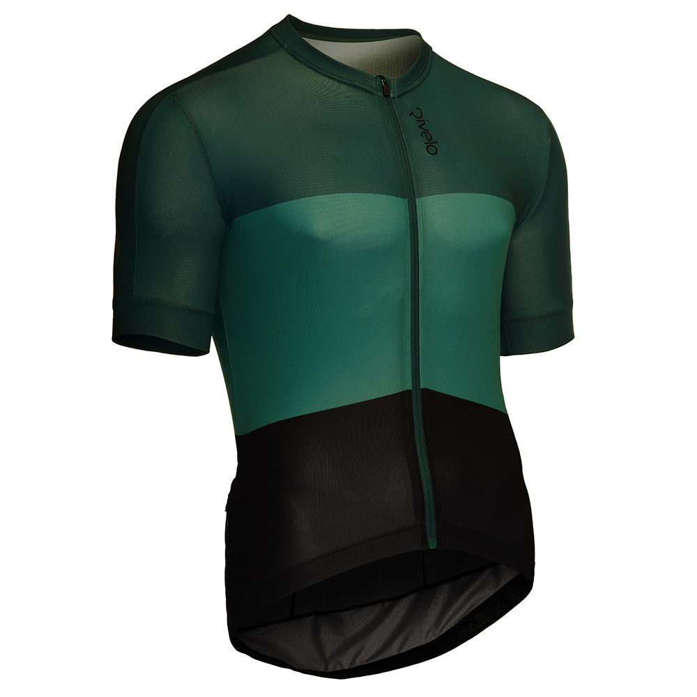 Rivelo Mens Kingsdale Jersey (Racing Green Combo) (studio)