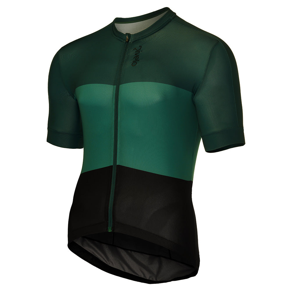 Rivelo Mens Kingsdale Jersey (Racing Green Combo) (studio)