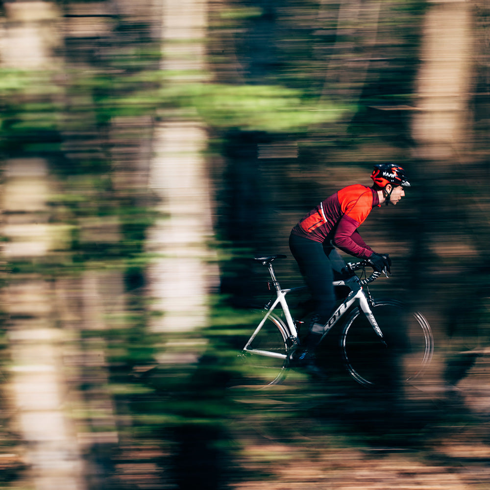 Rivelo Mens Lydford Merino Blend Long Sleeve Jersey (Burgundy/Red)