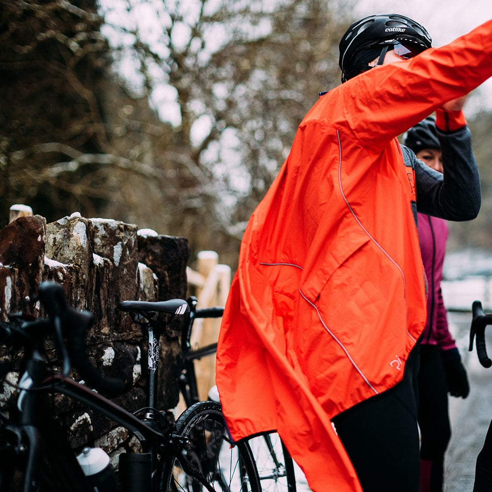 Rivelo Mens Norwood Packable Jacket (Orange) (align-x: 100%)