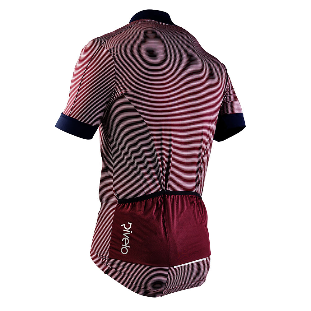 Mens Peaslake Jersey (Burgundy/Navy)