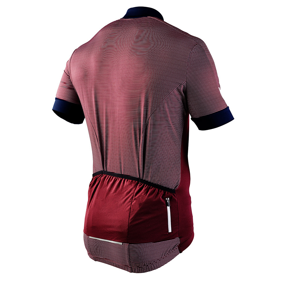 Rivelo | Mens Peaslake Jersey (Burgundy/Navy)