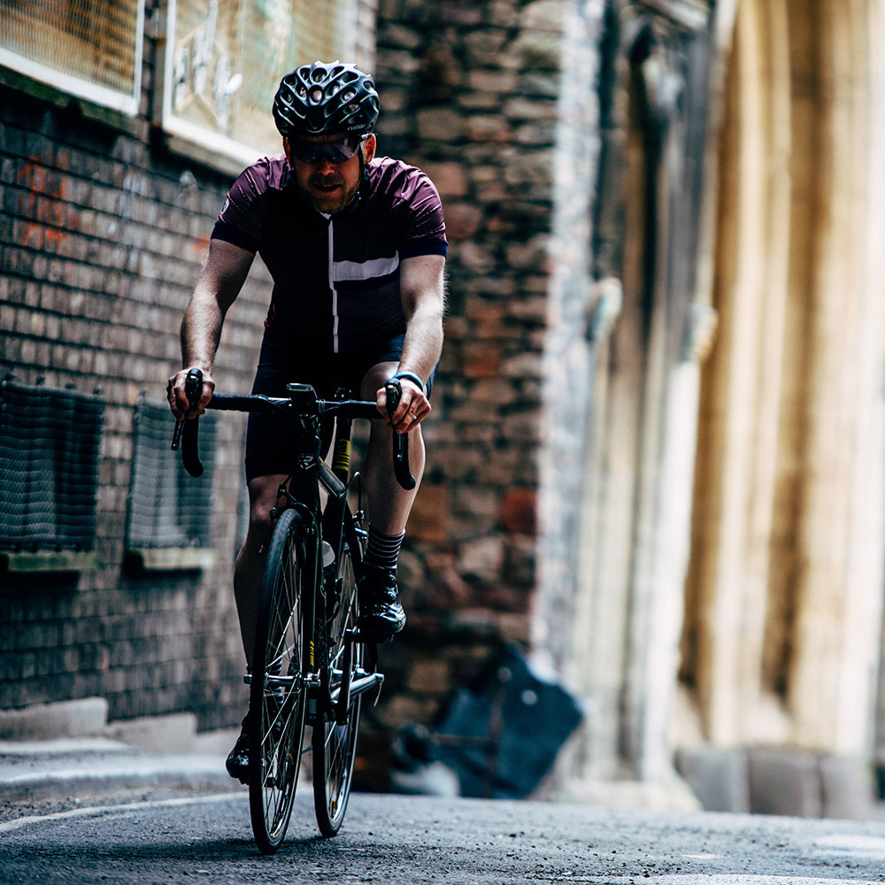 Mens Peaslake Jersey (Burgundy/Navy)
