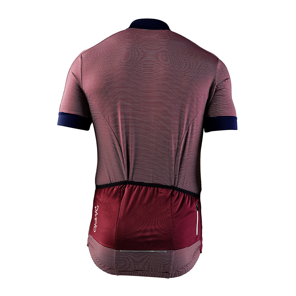 Rivelo Mens Peaslake Jersey (Burgundy/Navy) (studio)
