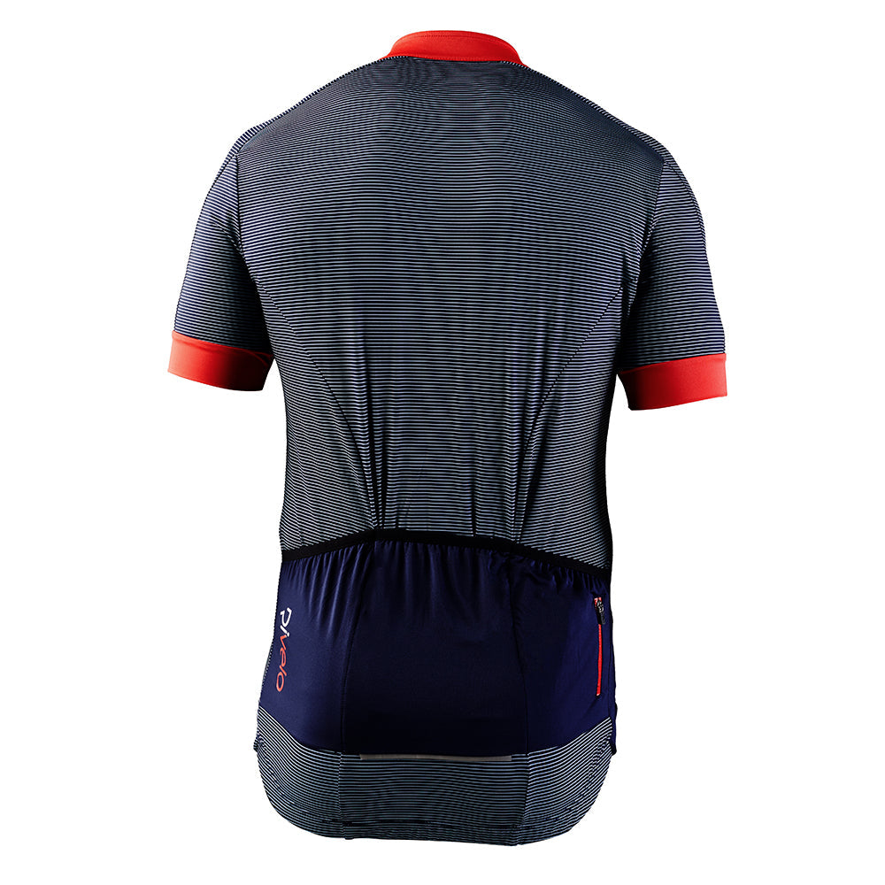 Rivelo Mens Peaslake Jersey (Navy/Red) (studio)