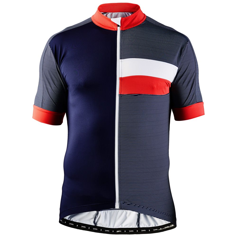 Rivelo Mens Peaslake Jersey (Navy/Red) (studio)