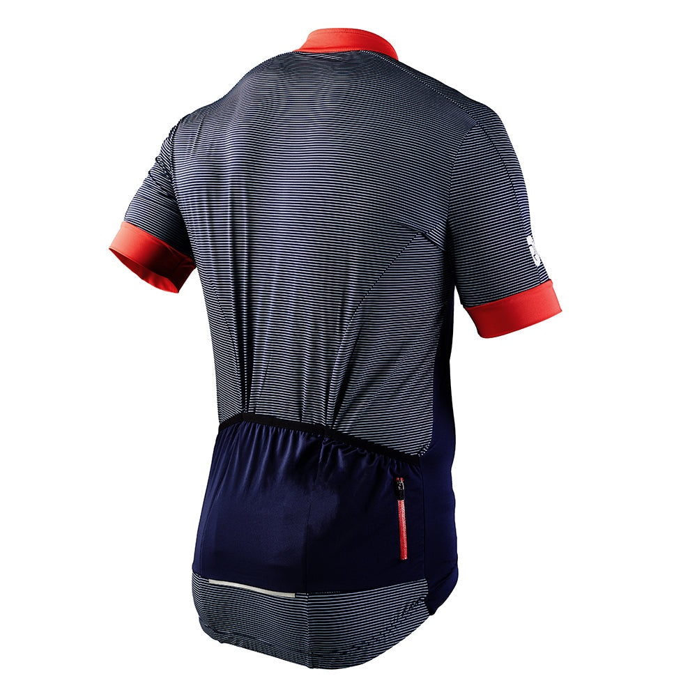 Rivelo Mens Peaslake Jersey (Navy/Red) (studio)
