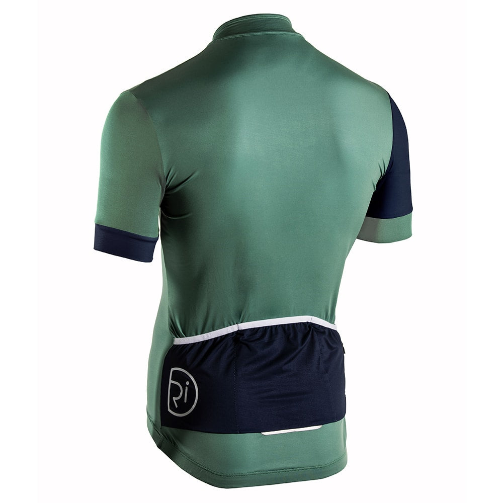 Rivelo Mens Porlock Jersey (Sage Green/Navy) (studio)