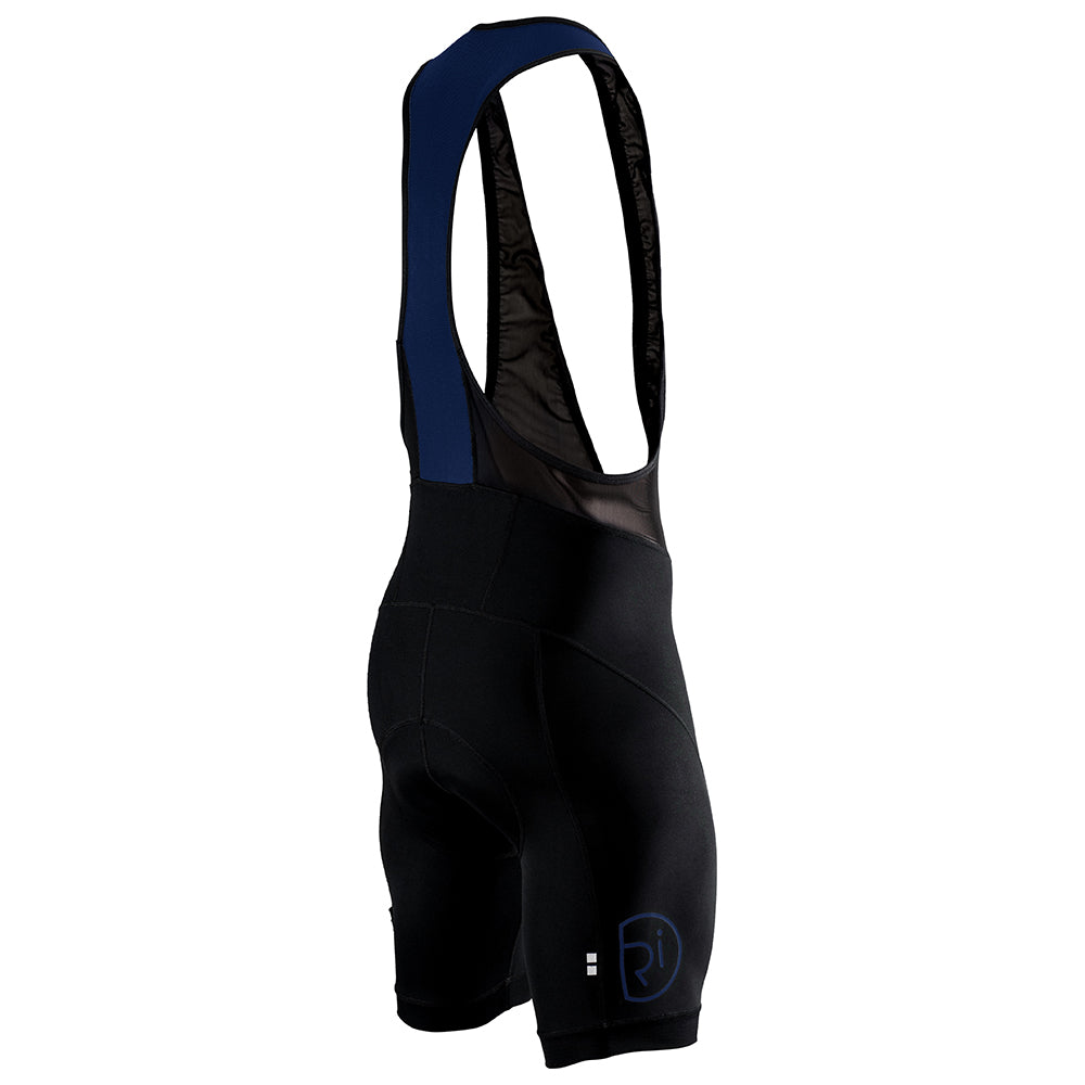 Rivelo Mens Prestwick Bib Shorts (Black/Navy) (studio)