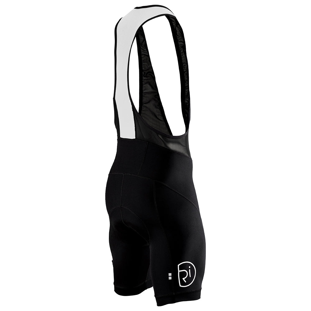 Rivelo Mens Prestwick Bib Shorts (Black/White) (studio)