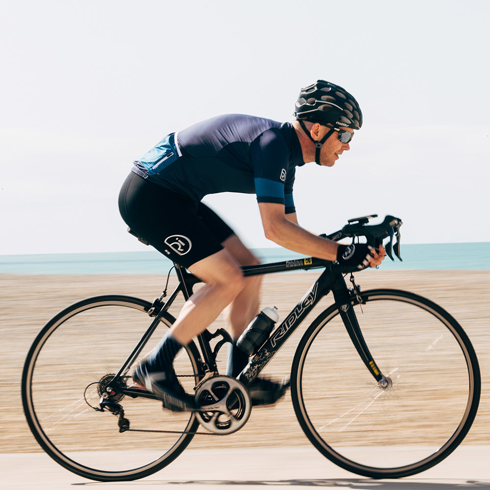 Rivelo Mens Prestwick Bib Shorts (Black/White)