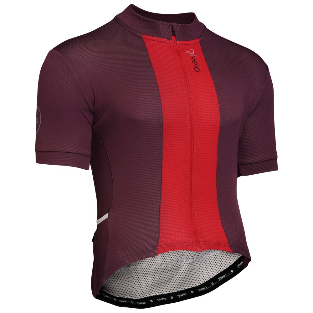 Rivelo Mens Shibden Jersey (Burgundy) (studio)