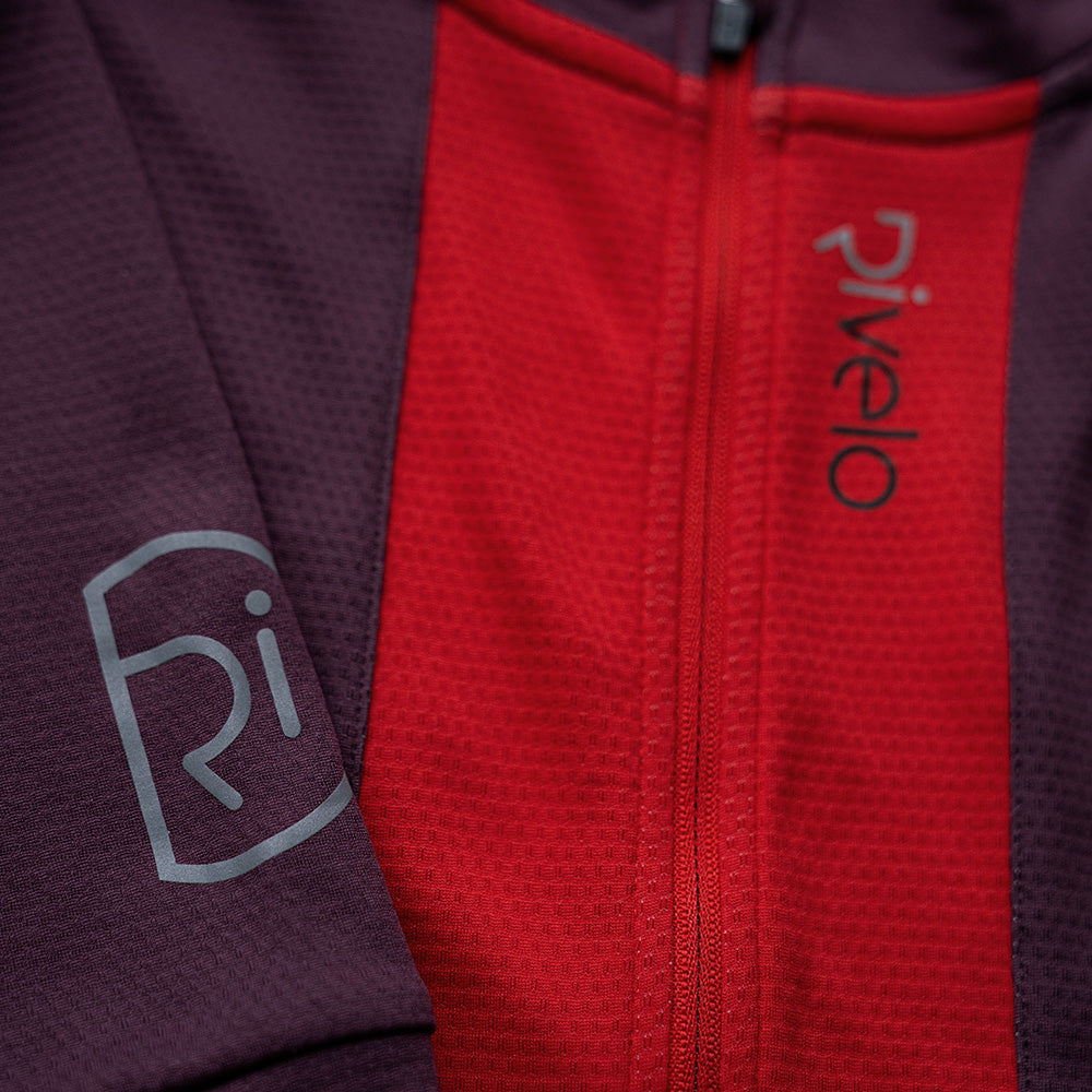 Rivelo Mens Shibden Jersey (Burgundy)