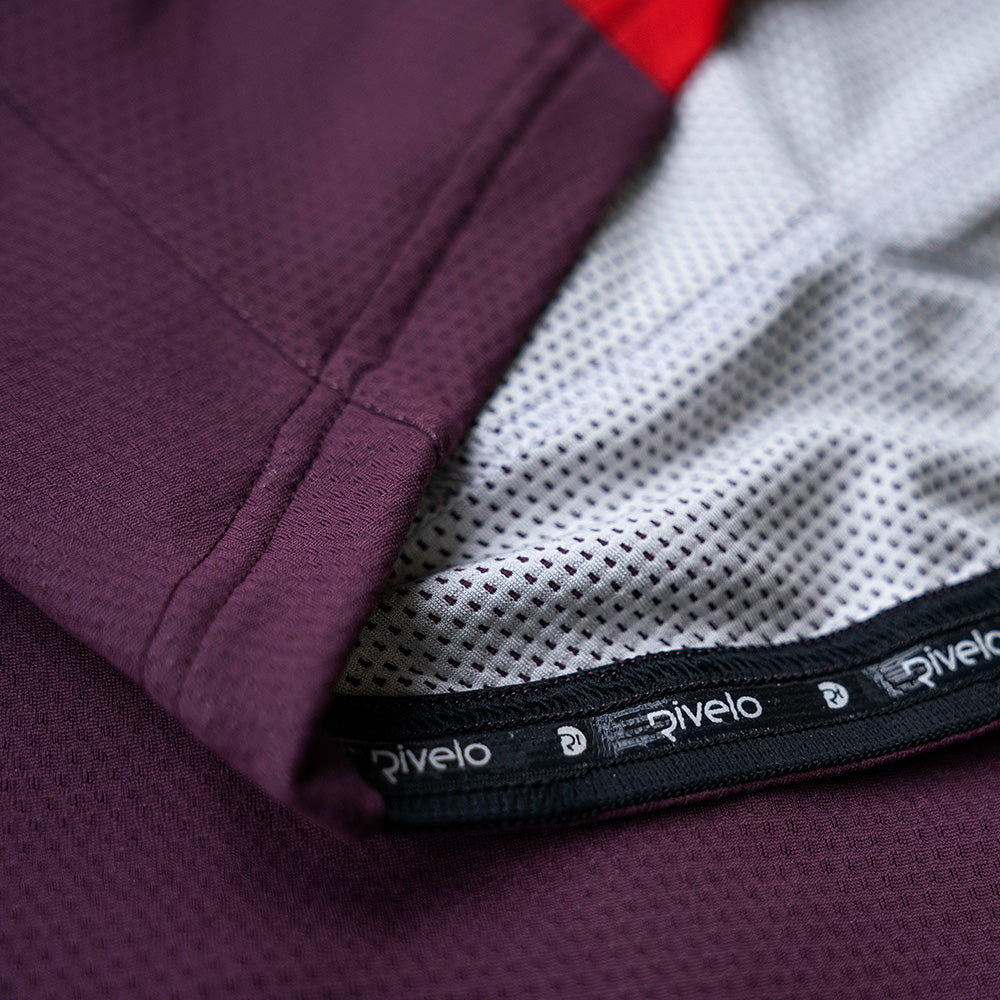 Rivelo Mens Shibden Jersey (Burgundy)