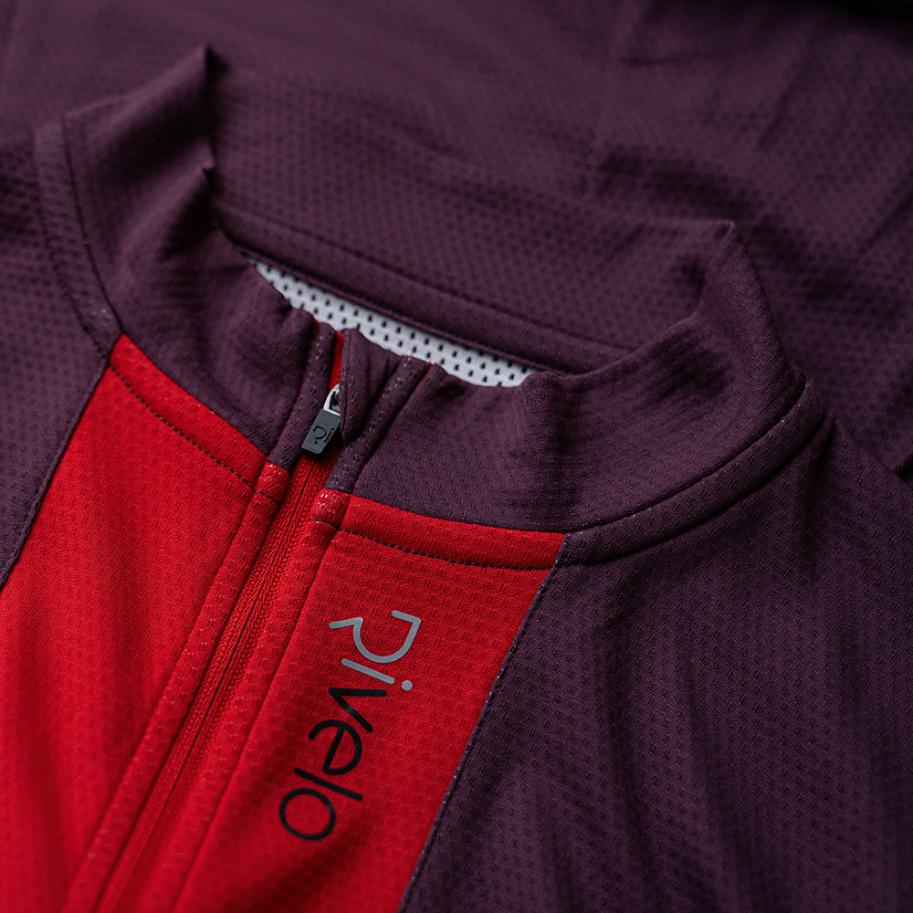 Rivelo Mens Shibden Jersey (Burgundy)