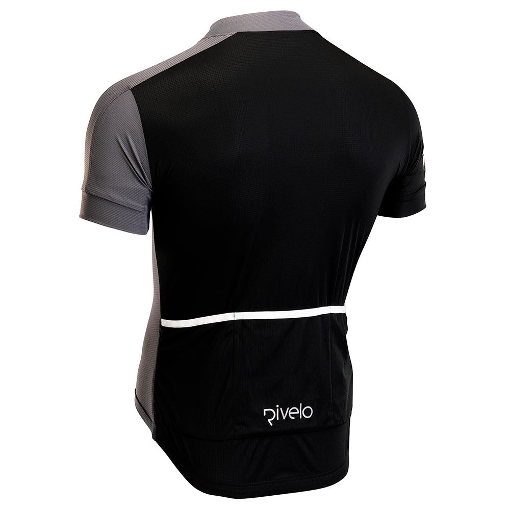 Rivelo Mens Steyning Jersey (Black/Charcoal) (studio)