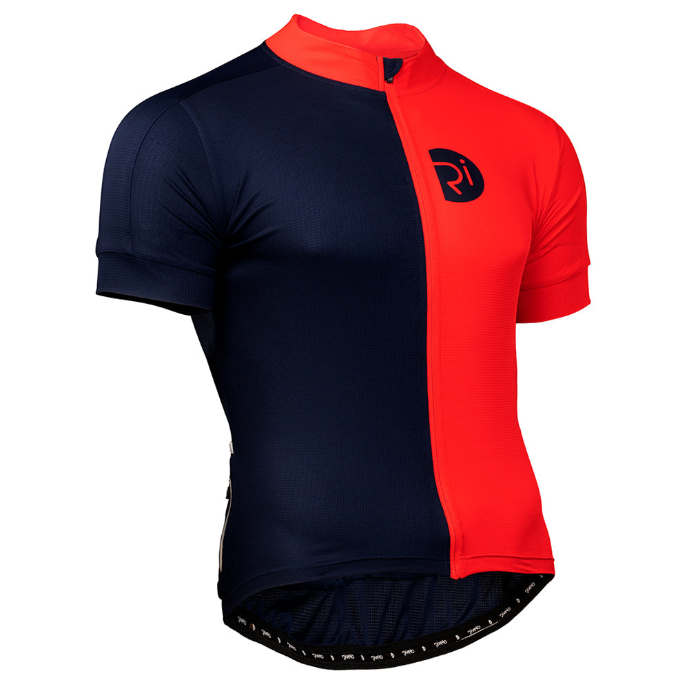 Rivelo Mens Steyning Jersey (Navy/Red) (studio)
