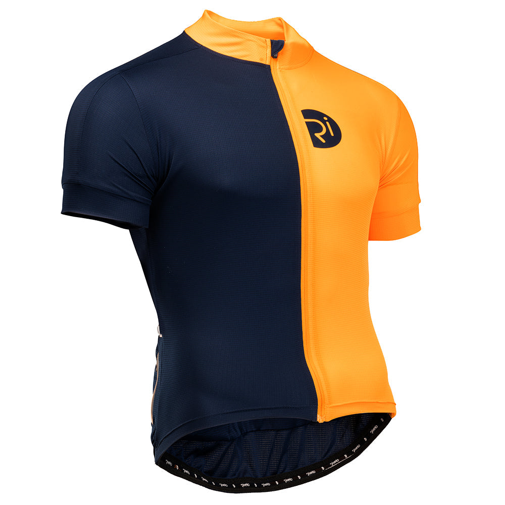 Rivelo Mens Steyning Jersey (Navy/Yellow) (studio)