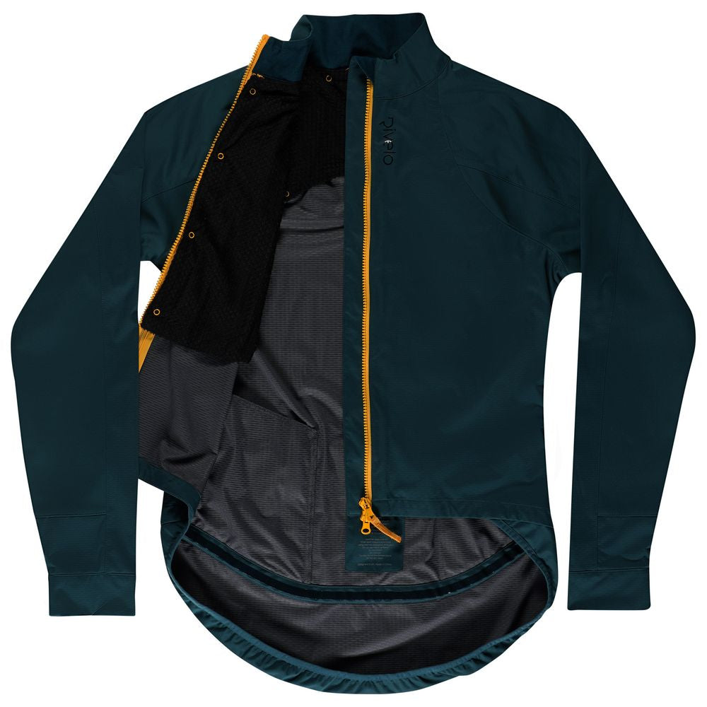 Rivelo Mens Thornecomb II Softshell Jacket (Petrol/Yellow) (studio)