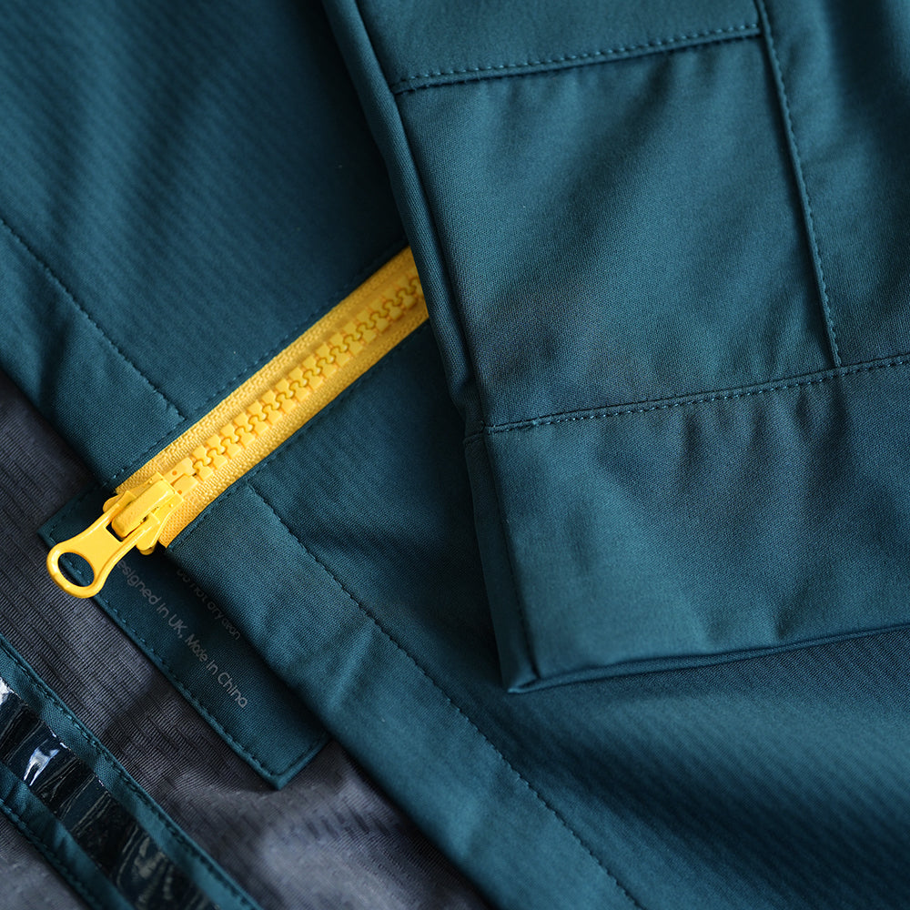 Rivelo Mens Thornecomb II Softshell Jacket (Petrol/Yellow)