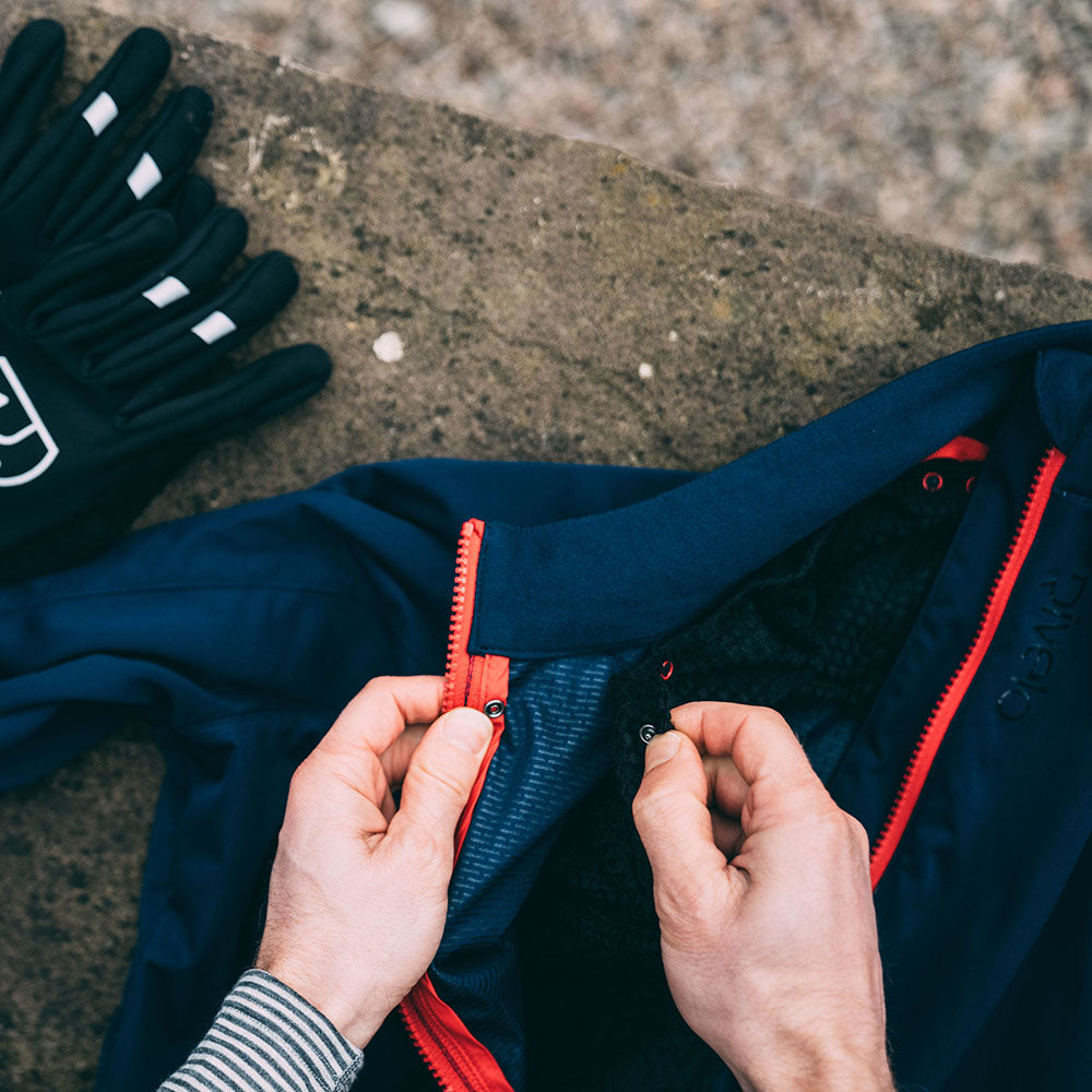 Rivelo Mens Thornecomb Softshell Jacket (Navy/Red)