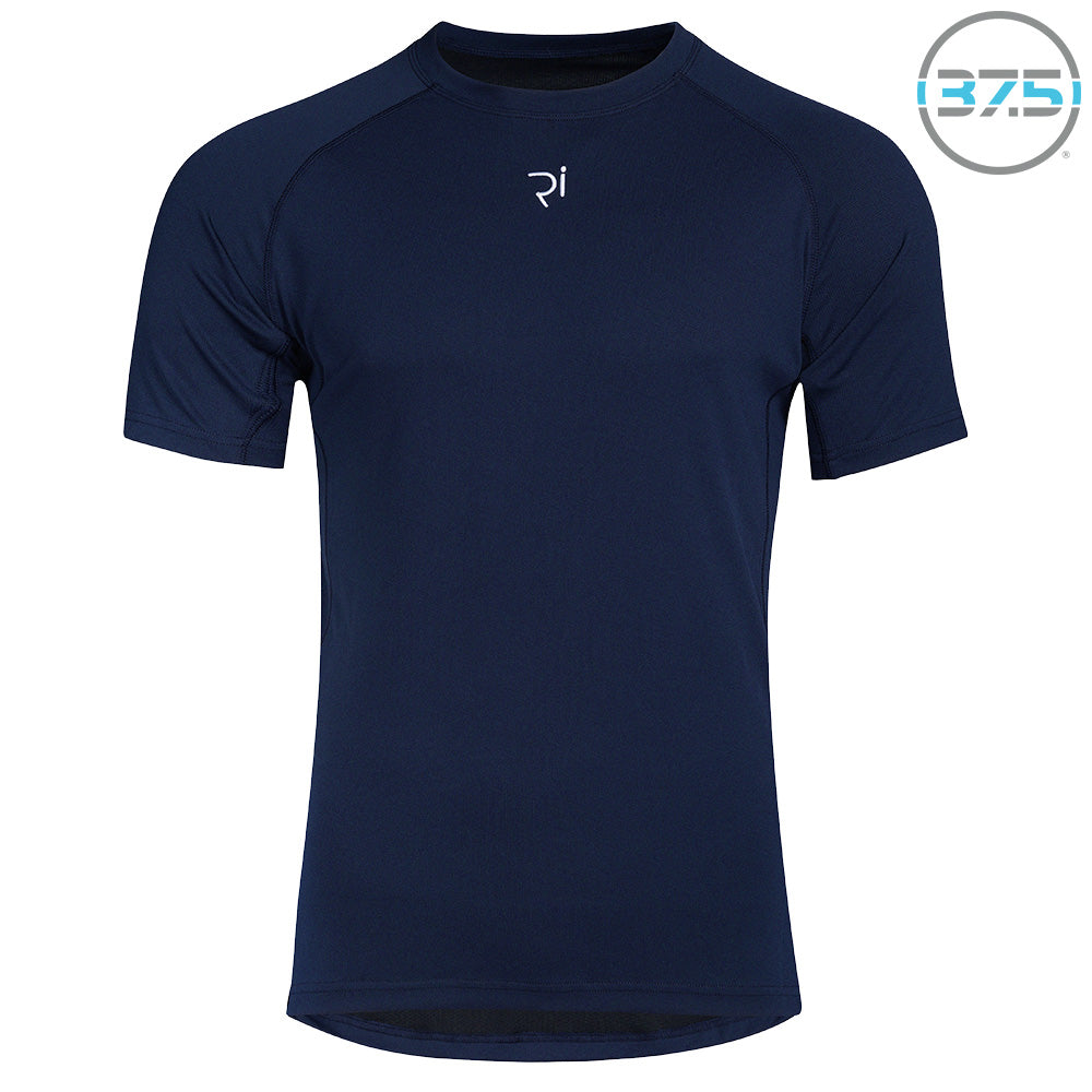 Rivelo Mens Trevinca Base Layer Tech T-Shirt (Navy/White) (studio)